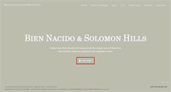 Desktop Screenshot of biennacidoestate.com